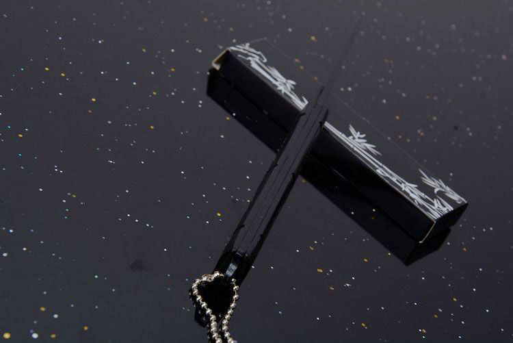 3Cr13 stainless steel blade material no logo Bamboo small size folding knife UD53016G